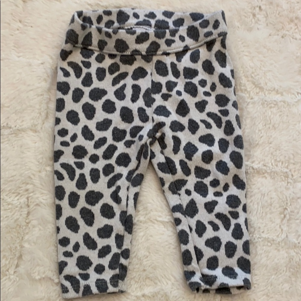 Janie & Jack Gray Leopard Pants